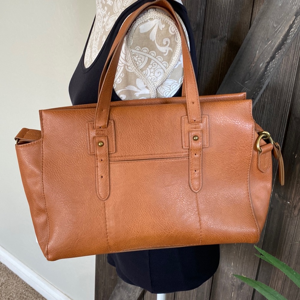 Brown Leather Convertible Purse